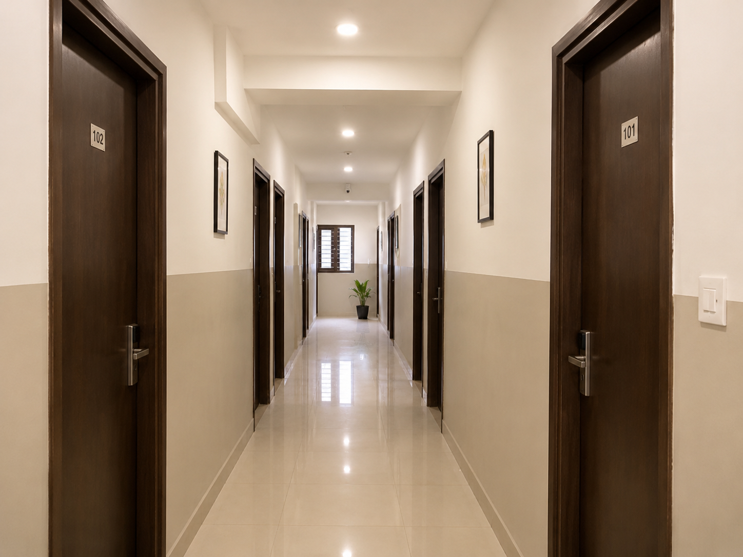 Girls hostel common area Noida